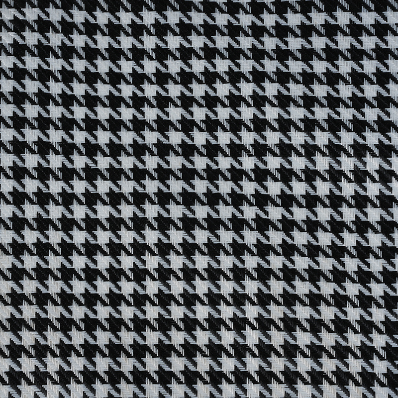پارچه کتان پلی استر شطرنجی Houndstooth