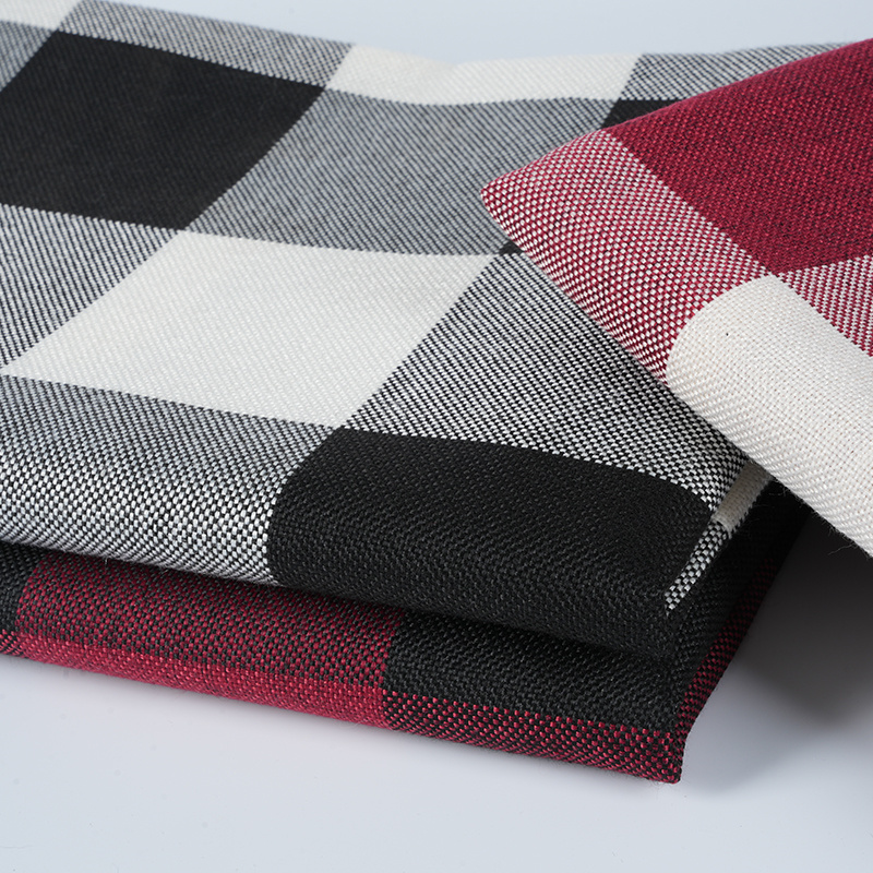 10*10 پارچه کتانی پلی استر شطرنجی